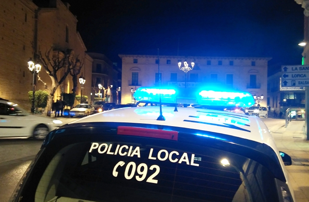 Detenida una persona tras una persecución desde Totana hasta Lorca